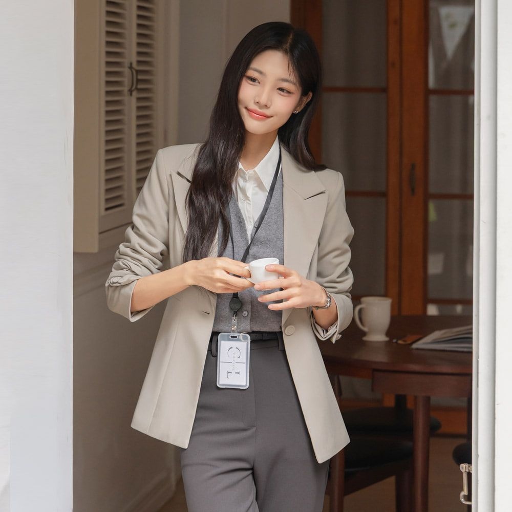 시크라인 (~XXL까지) 메도위크 싱글 브레스트 슬림 자켓 가을 봄 하객룩 오피스룩 하객룩 격식룩 자체제작 빅사이즈