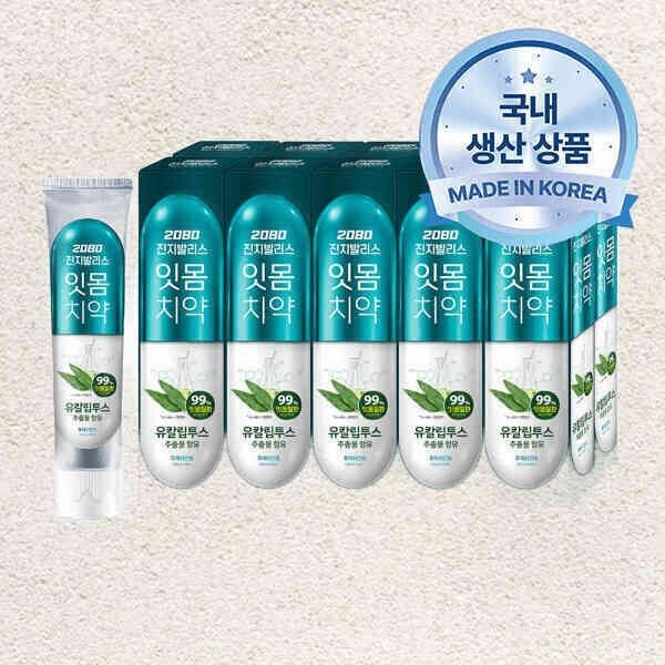 애경 2080 진지발리스 유칼립투스 민트 150g 10개 599643