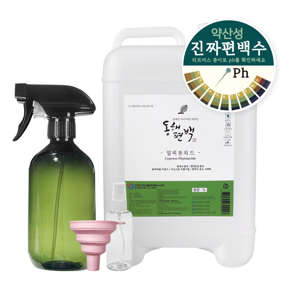 동해편백 동해편백 잎 피톤치드 5L 전남장흥 원액 편백수 편백 오일 스프레이 새집증후군 셀프청소 냄세제거