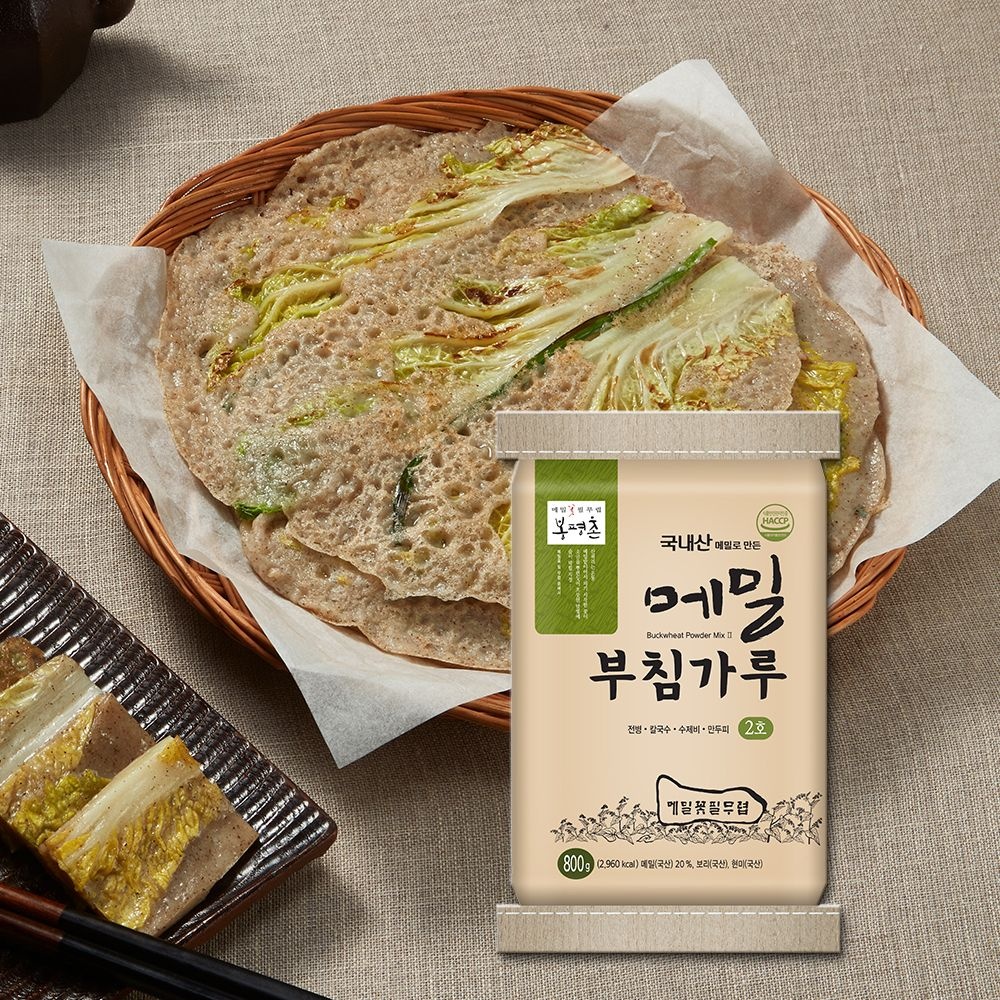 [롯데백화점] 봉평촌 [봉평촌] 국내산 메밀로 만든 메밀부침가루2호(800g)