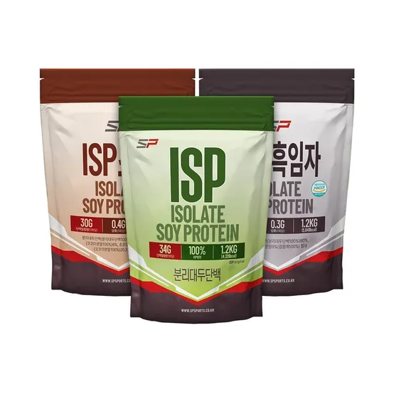 성풍 분리대두단백 ISP (흑임자 초코 오리지널 맛선택) 1.2kg x 3개