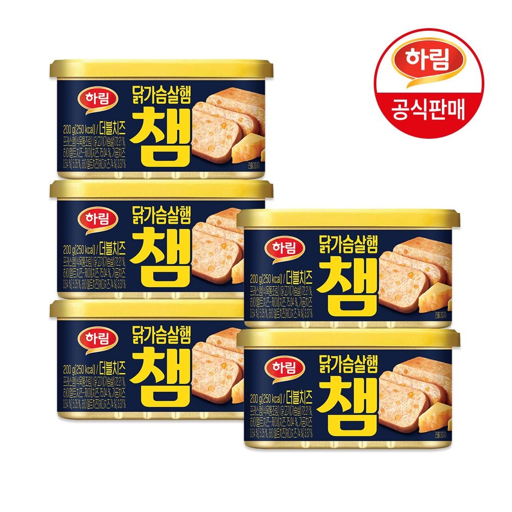하림 챔 더블치즈 200g x 5개