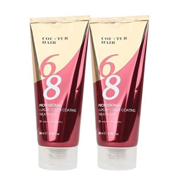 [꾸띄르 헤어](1+1)꾸띄르헤어 컬러코팅 트리트먼트 와인브라운 200ml