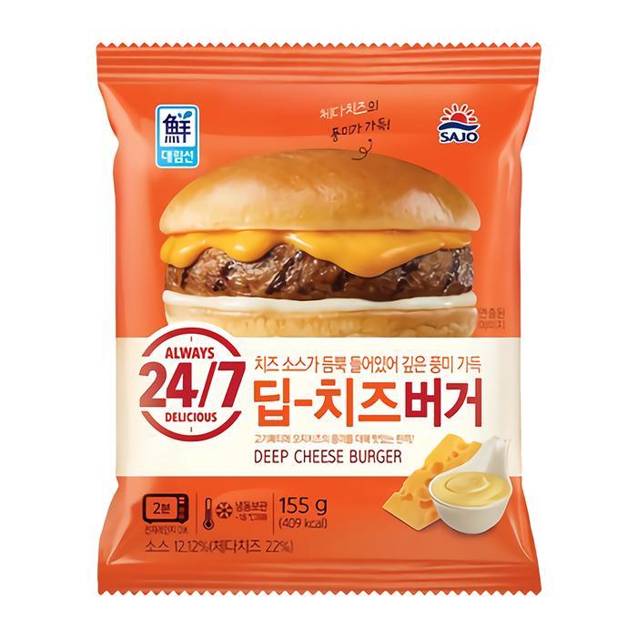 [오늘출발] [사조대림] 사조 대림선 딥 치즈버거 155g x 10개