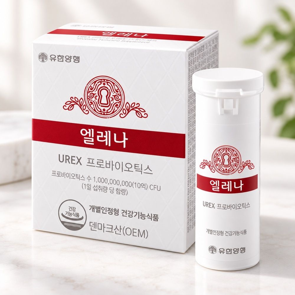 [오늘출발] 유한양행 엘레나 UREX 프로바이오틱스 170mg x 60캡슐 X 3개