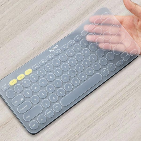 하루감성 커버풀 로지텍 K380 S 호환 키스킨 투명 키보드 실리콘 덮개