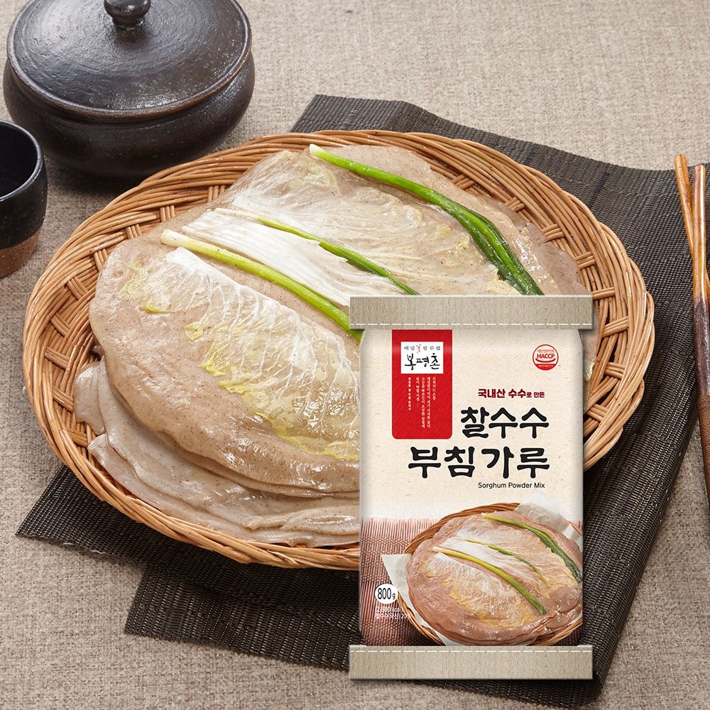 [롯데백화점] 봉평촌 [봉평촌] 국내산 찰수수로 만든 찰수수부침가루(800g)