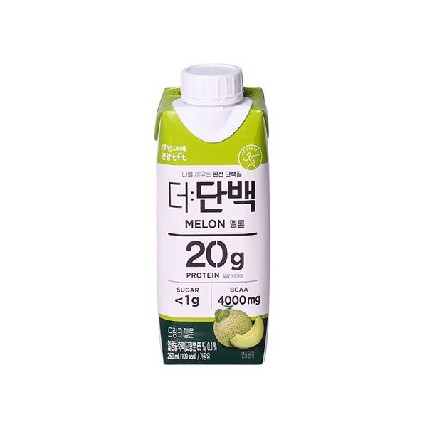 [롯데백화점] 빙그레 더단백 멜론 250ml 18개