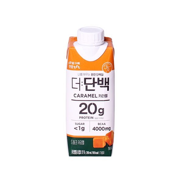[롯데백화점] 빙그레 더단백 카라멜 250ml 18개