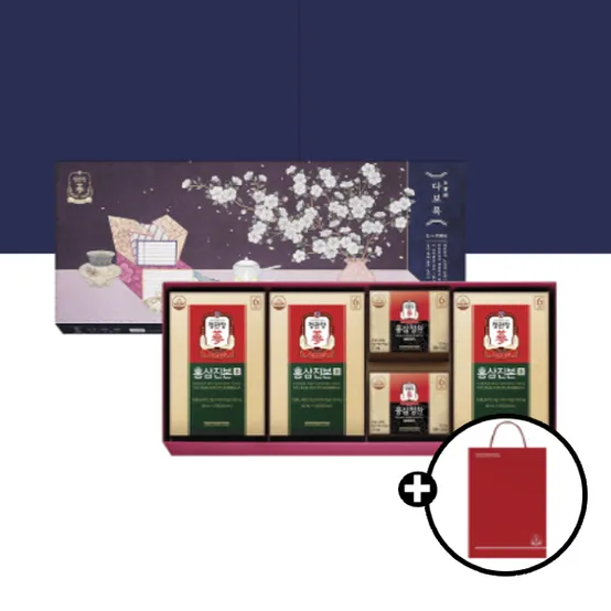 [본사] 다보록_감사휘편(홍삼진본*5포*3,홍삼정환12.6G*2) + 쇼핑백 증정