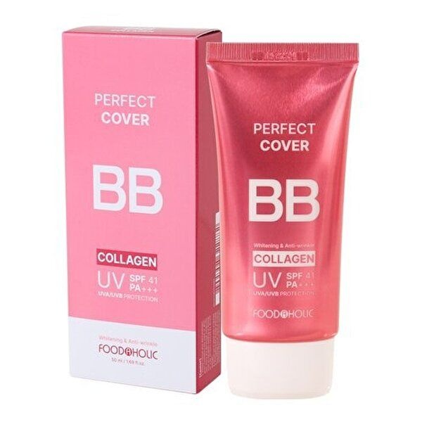 [푸드어홀릭]푸드어홀릭 퍼펙트 커버 콜라겐 비비크림 50ml SPF41 /자외선차단 톤업 결광 BB