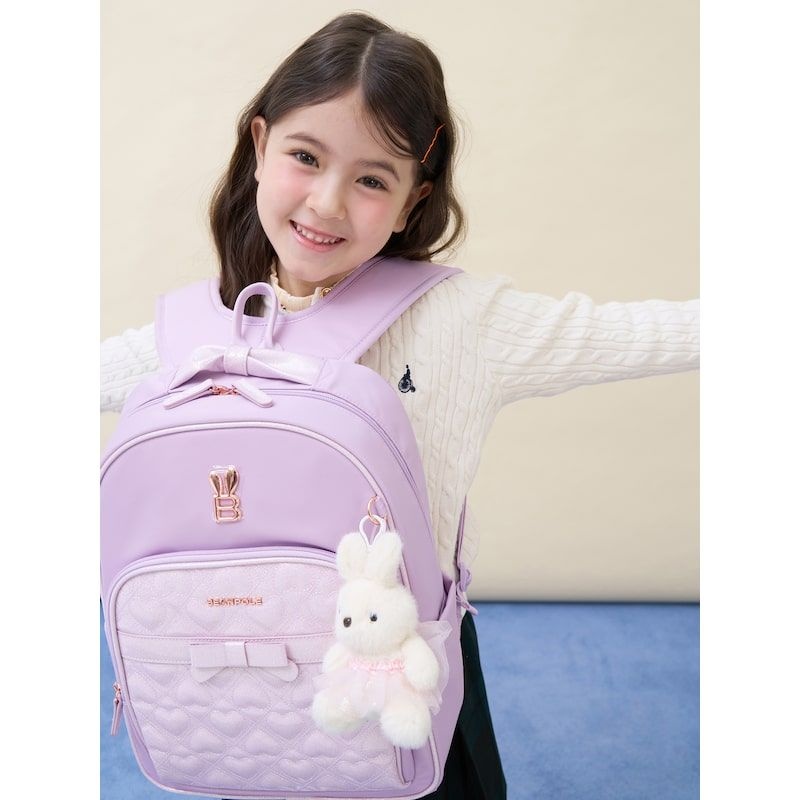 빈폴 키즈 BEANPOLE KIDS 리본 퀼팅 여아 책가방 2SET - 라이트 퍼플 BI61D4G07V 243343