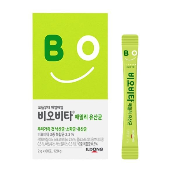 | 일동 | 비오비타 패밀리 (60포)x 1박스 장건강 건강밸런스 아연함유 유익균 포뮬러 핵심균주