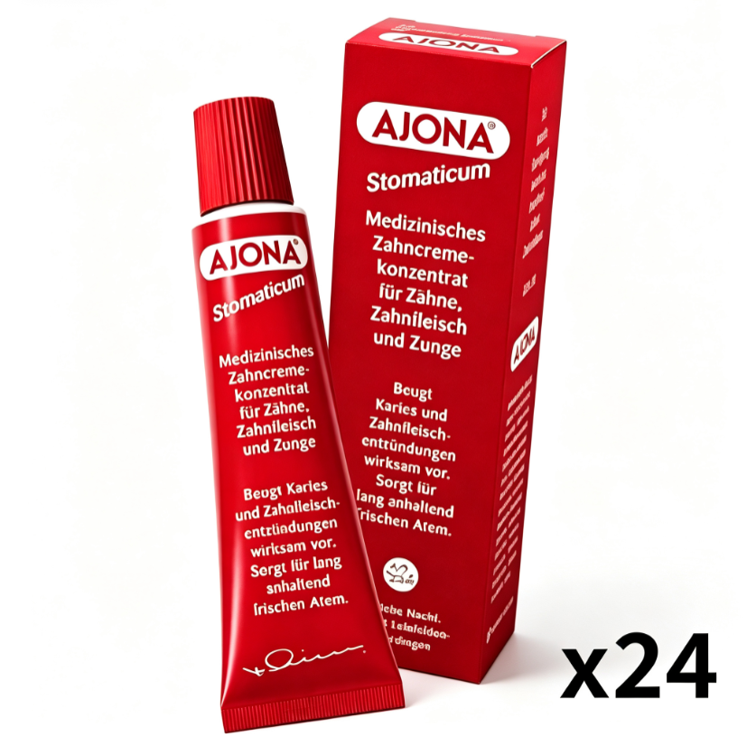 12+12 아조나 독일 농축 치약 25ml 24개 휴대용 데일리 구강관리 판매