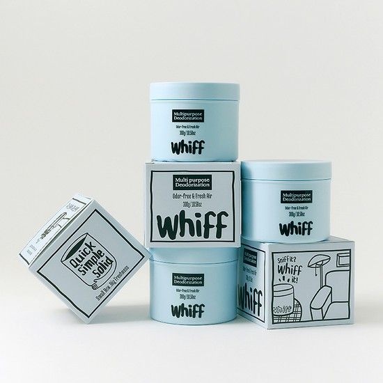 WHIFF 악취제거 다용도 탈취제 300g 글래셔 블루 3개
