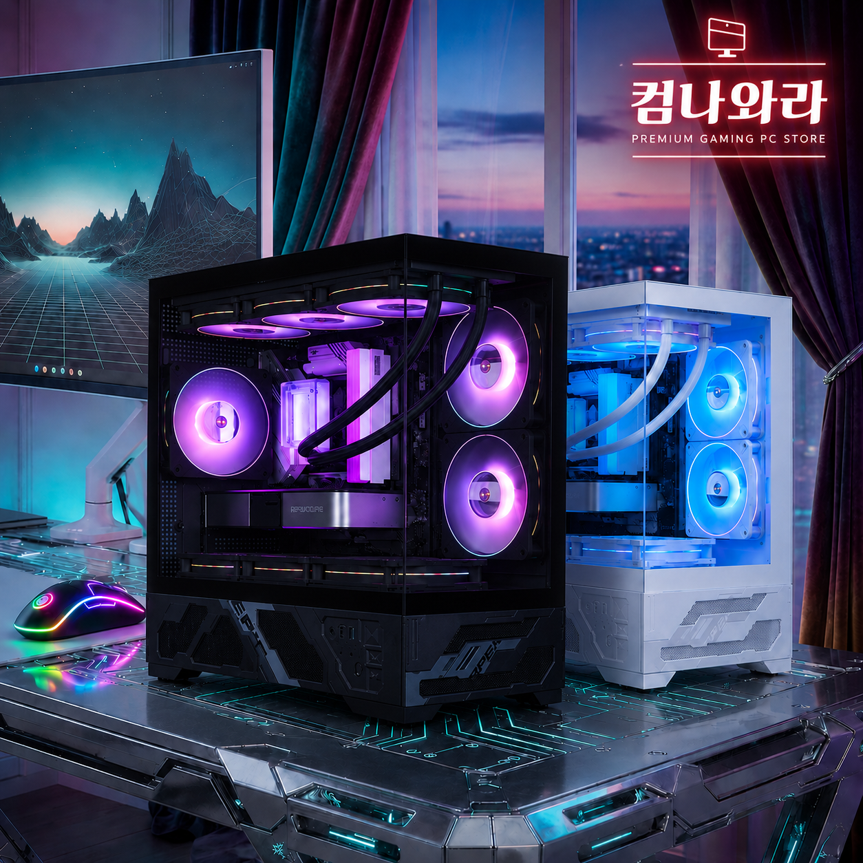 [온누리상품] 컴나와라 조립PC RTX 5060 16G 게이밍컴퓨터 배그 발로란트 아이온2 데스크탑 본체 외 8종 컴나와라