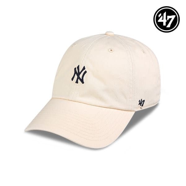 47브랜드 (현대Hmall) 47브랜드 뉴욕 양키스 NY 스몰 로고 MLB 엠엘비 볼캡 야구 모자 내추럴 B-BSRNR17GWS-NT