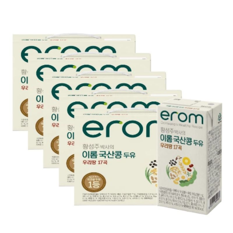 이롬황성주 국산콩 우리땅17곡 두유 190mlx100팩