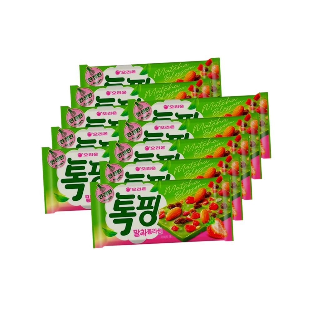 오리온 톡핑 말차블라썸 43g x 10입