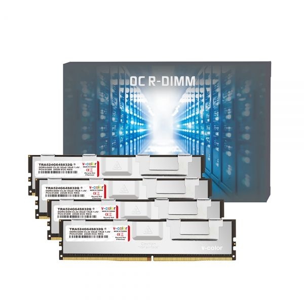 v-color v-color DDR5-6400 CL32 ECC/REG 패키지 (128GB(32Gx4))
