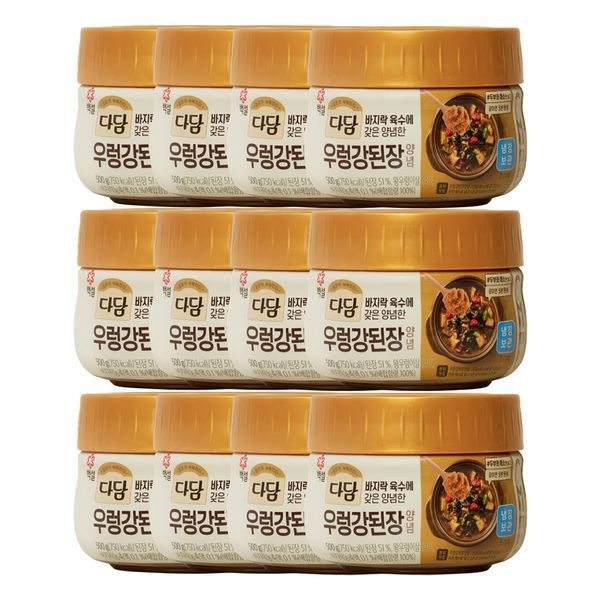 CJ제일제당 [하프클럽]백설 다담 우렁강된장양념 500g x12개