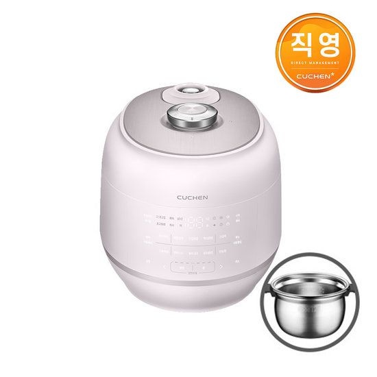 쿠첸 쿠첸 121플러스밥솥 6인 올스테인레스 IH전기압력밥솥 CRT-RPS0671BW 블러썸화이트
