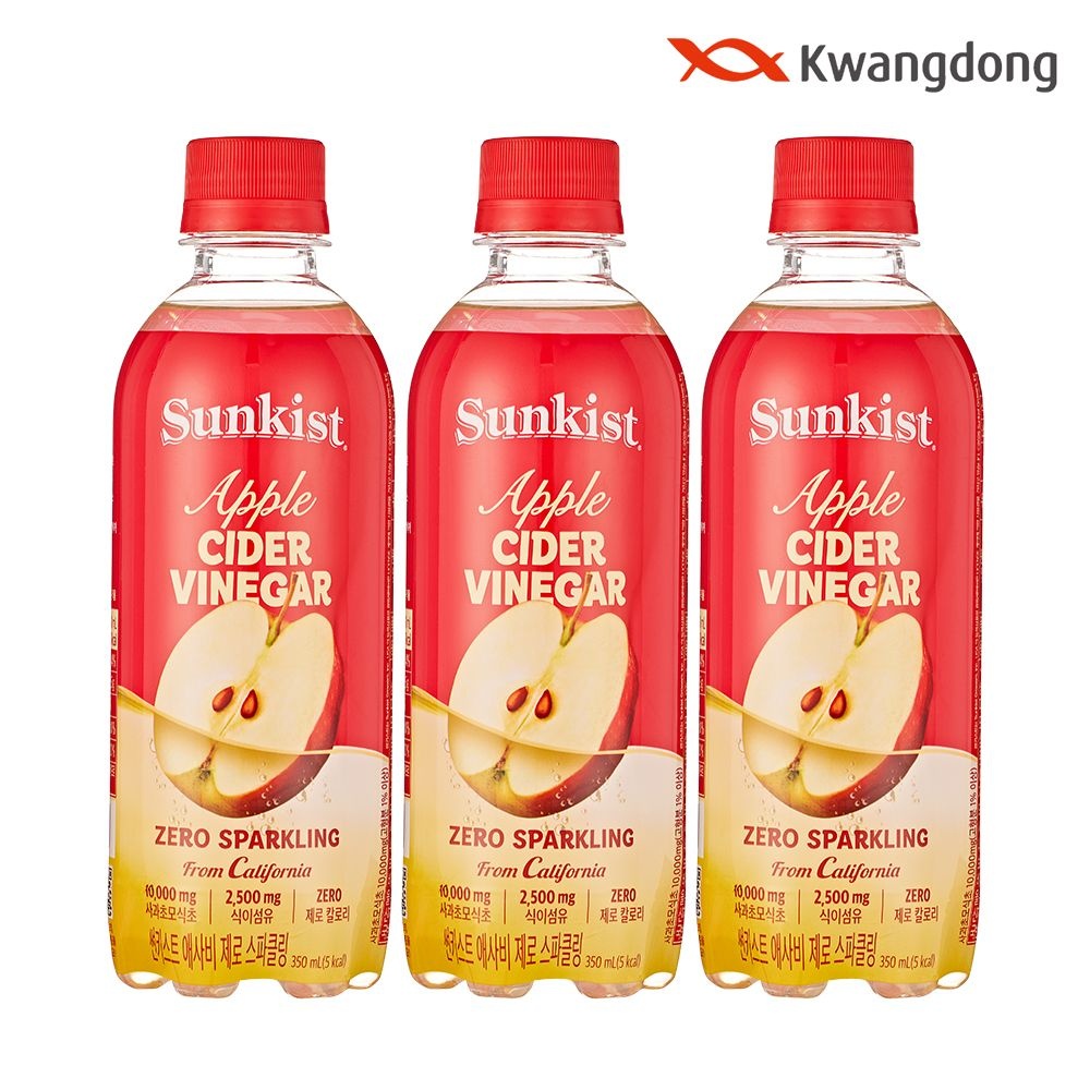광동 썬키스트 애사비 제로 스파클링 350ml x 24pet