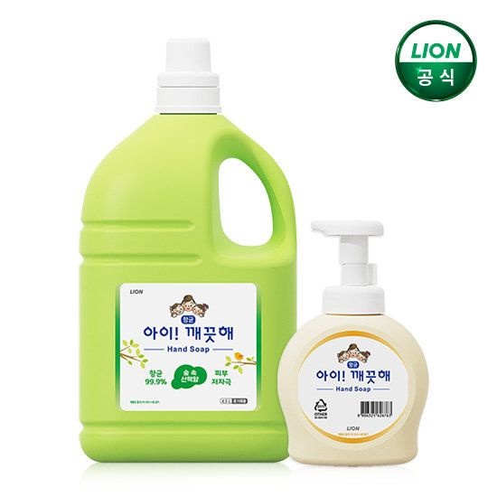 아이깨끗해 대용량 숲속산책향 4.5L 1개 + 순 490ml 공용기 1개