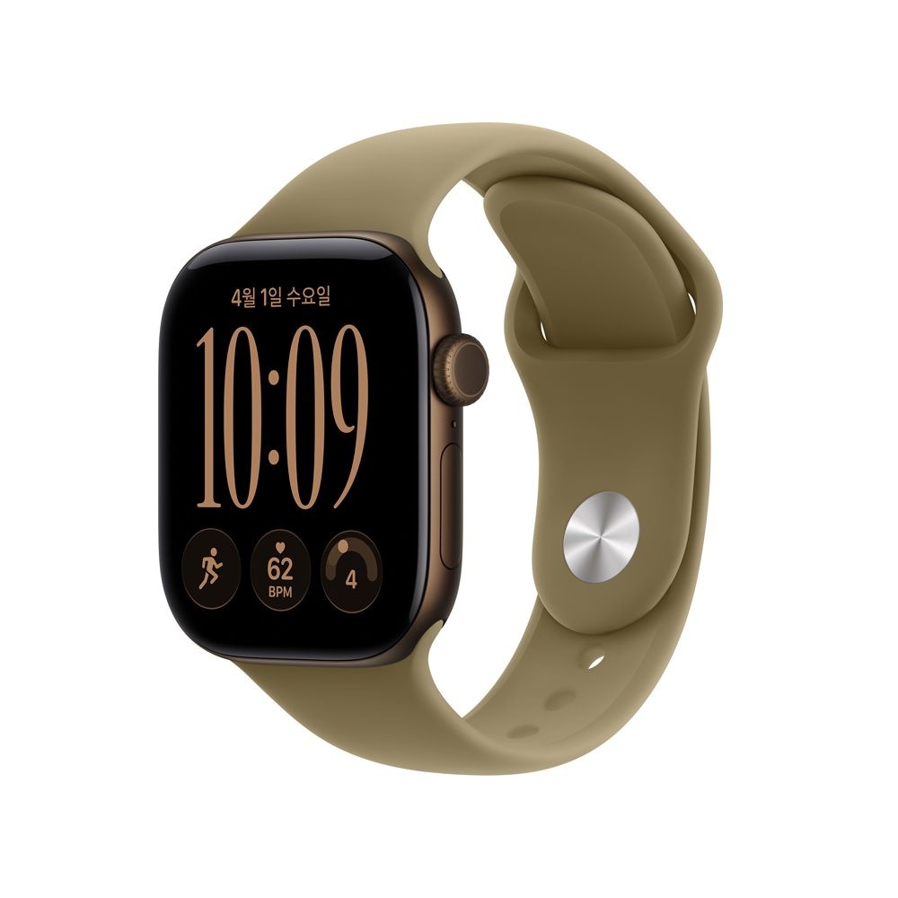 [롯데백화점] Apple [택배 발송]애플워치12 GPS 42mm 다크브론즈,올리브 스포츠밴드