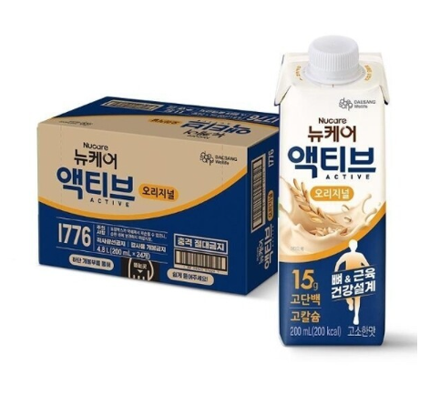 대상웰라이프 뉴케어 액티브 오리지널 200ml (24팩) 1박스