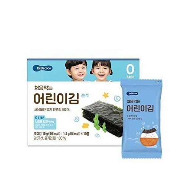 [셀러허브 식품][유로메디] 베베쿡 처음먹는 어린이김 순수 1.5g 10봉 (41598825)