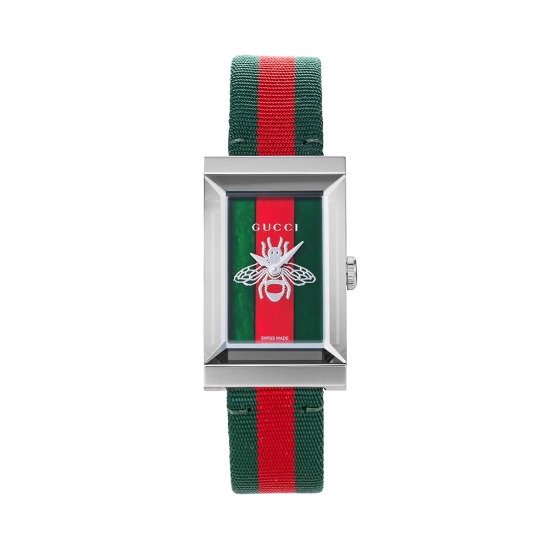 구찌 YA147413 G프레임 여성 나일론 쿼츠 21x34mm