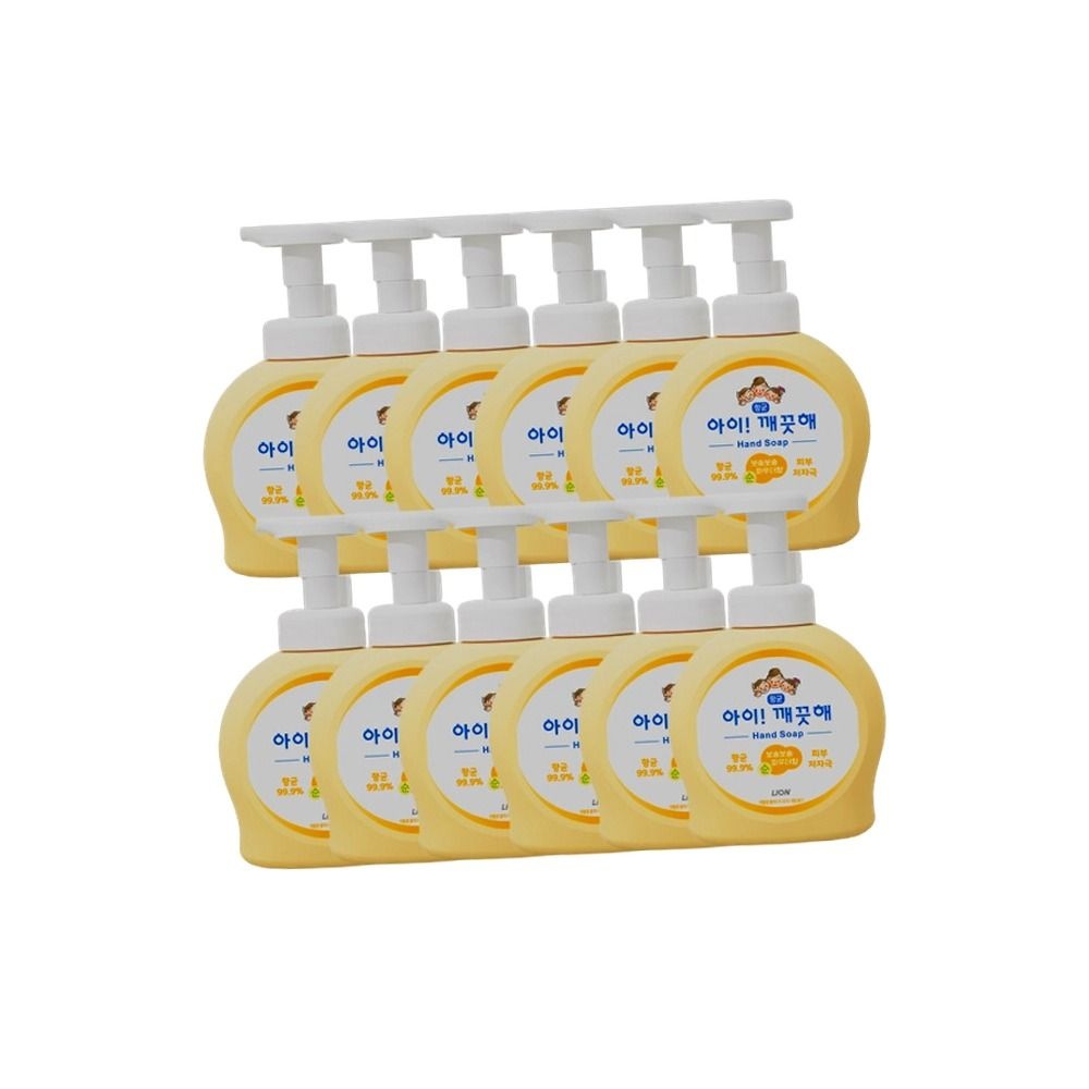 아이깨끗해 핸드워시 순향 490ml 본품 용기 12개 1BOX