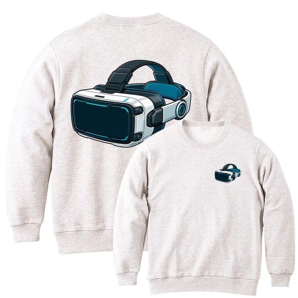 톰스외 맨투맨앞뒤 게임 VR헤드셋 리얼 아트 AI 그림 남녀공용 전사이즈