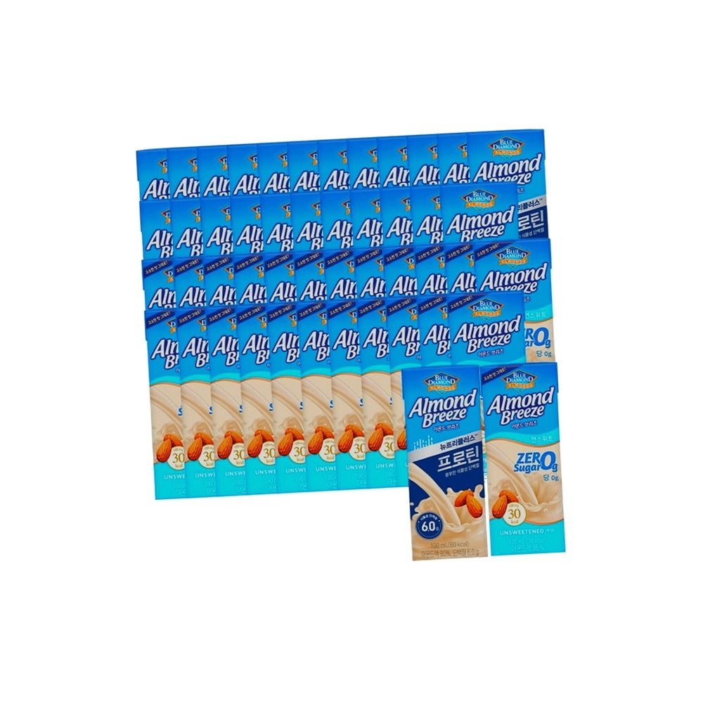 아몬드브리즈 뉴트리플러스 프로틴 190ml 24팩 + 언스위트 190ml 24팩