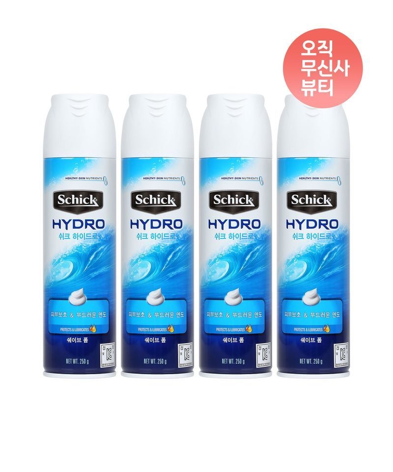 쉬크 SCHICK 하이드로 쉐이브폼 250g 4개