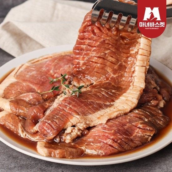 광양 칼집 돼지 양념 왕구이600g 3팩 /총1.8kg