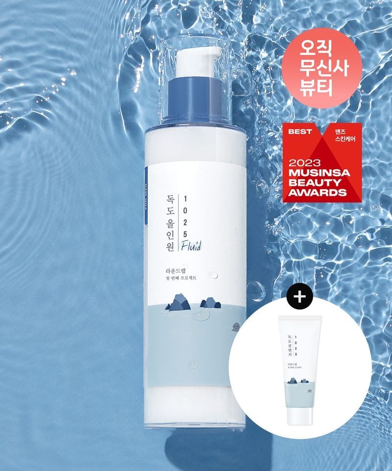 ROUNDLAB [오직무신사뷰티]포 맨 1025 독도 올인원 플루이드 200ml (+독도 클렌저 40ml )