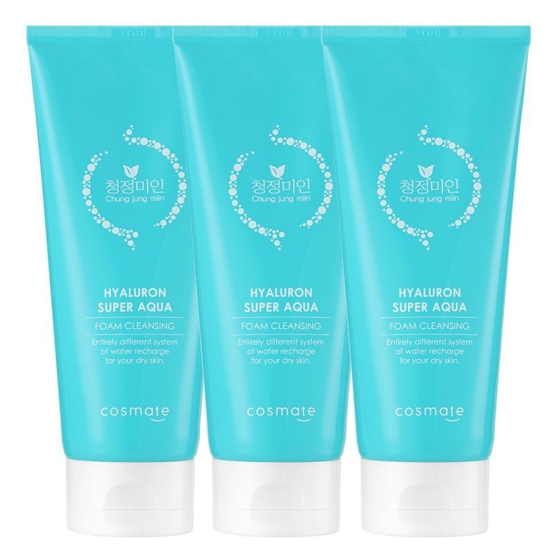 청정미인 히아루론 수퍼 아쿠아 폼클렌징 200ml 3개