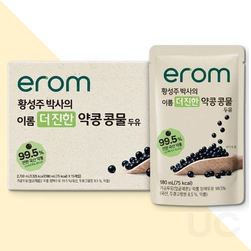 [오늘출발] 이롬 더진한 약콩 콩물 두유 고소한 맛 무가당 15팩