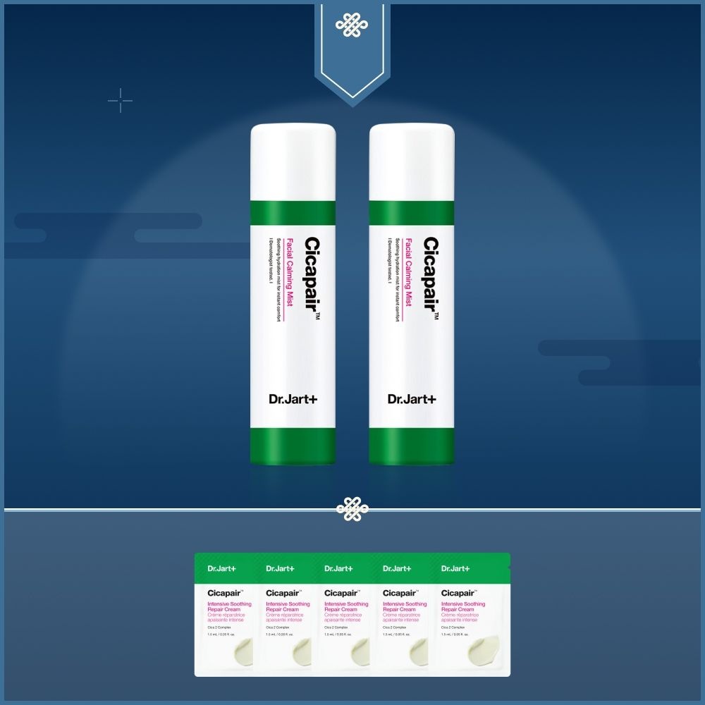 닥터자르트 1+1, 미세안개분사 시카페어 페이셜 카밍 미스트 150ml +시카크림 1.5mlx5