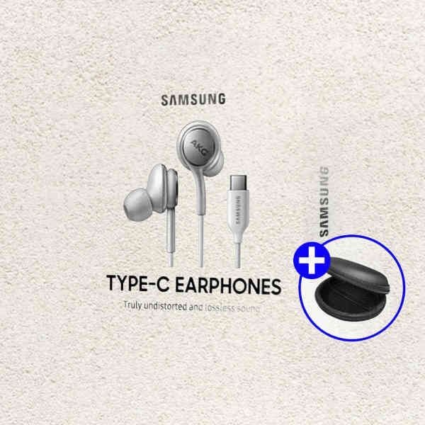 삼성전자 정품 C타입 AKG 줄 유선 이어폰 핸드폰 커널형 인이어 마이크 갤럭시 +파우치 증정 S25 S24 (화이트) 611735