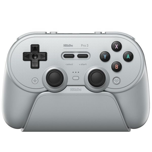 Nargos [해외] Nargos 8BitDo Pro 3 블루투스 게임패드 닌텐도 스위치 1 2 PC Apple SteamOS 안드로이드 호환 TMR 조이스틱 홀 효과 트리거