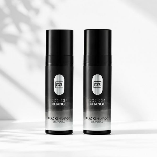 그루밍랩 GROOMING LAB 내츄럴 새치케어 컬러체인지 블랙 염색 샴푸 200ml 2개입