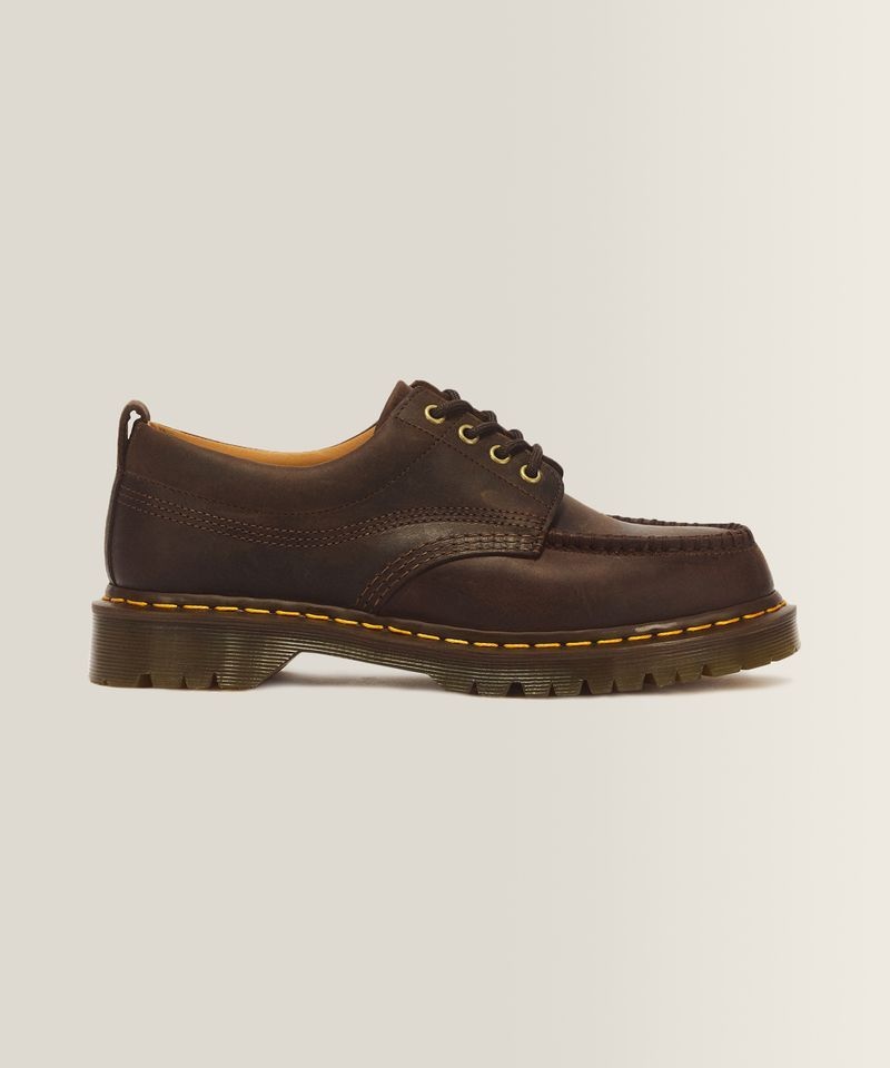 닥터마틴 DR.MARTENS 로웰 4홀 슈즈 - 다크 브라운 크레이지 호스 43348200 170775