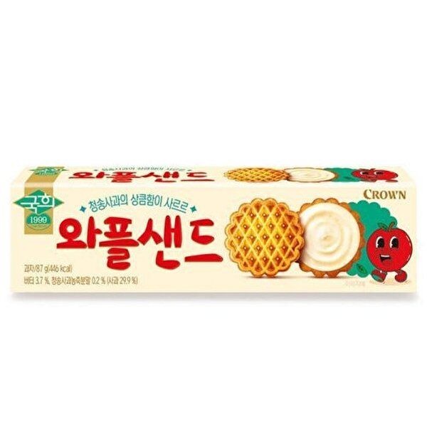 [셀러허브 식품][(주)크라운제과] 크라운 국희 와플샌드 87g 4개 (34762808)