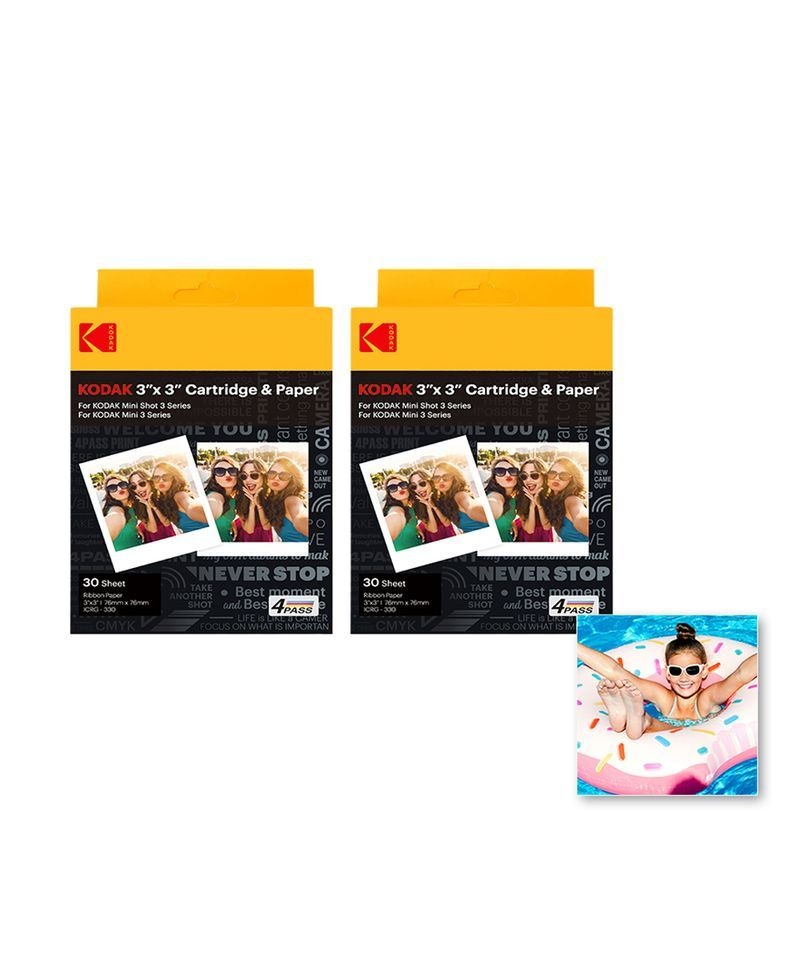 코닥 KODAK CAMERA 미니샷3 미니3 전용 호환 3인치 카트리지 60매 인화지 사진인화 폴라로이드카메 587254