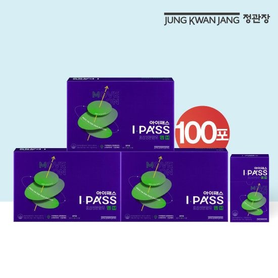 {백화점 상품} 정관장 아이패스 M 수험생 피로 개선 홍삼 90+10포 50ml (중학생) 521635