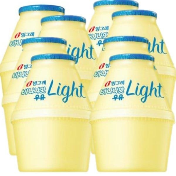 빙그레 바나나맛 우유 라이트 240ml 8개