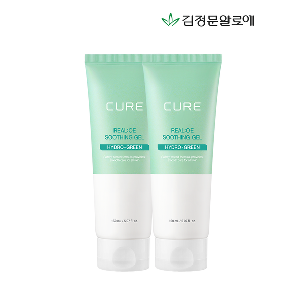 김정문알로에 [하프클럽]큐어 리알로에 수딩젤 150ml 2개